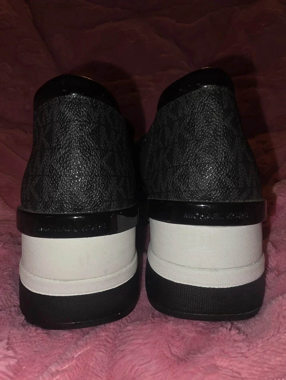 Michael Kors Black Slip-On Platform Sneakers
